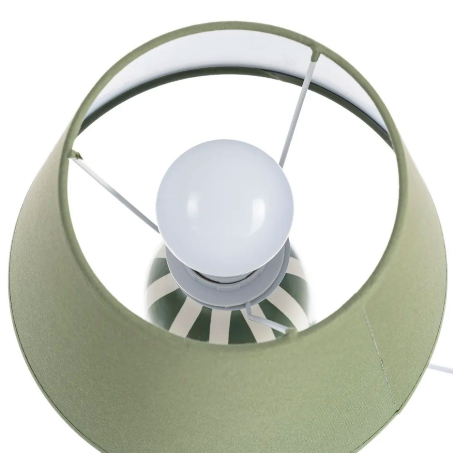 Lampe à poser céramique verte 22x22x30cm