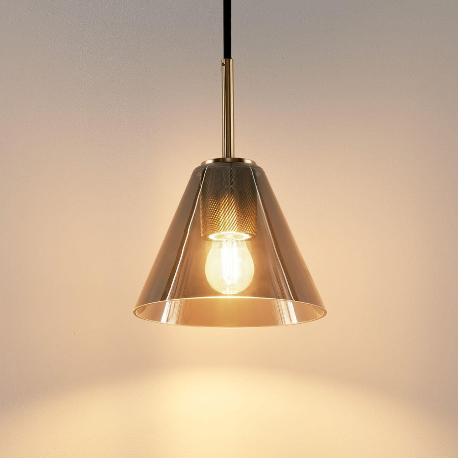 Suspension design en verre fumé – SOLIRIA