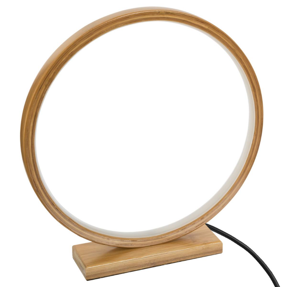 Lampe LED bambou forme circulaire STELA