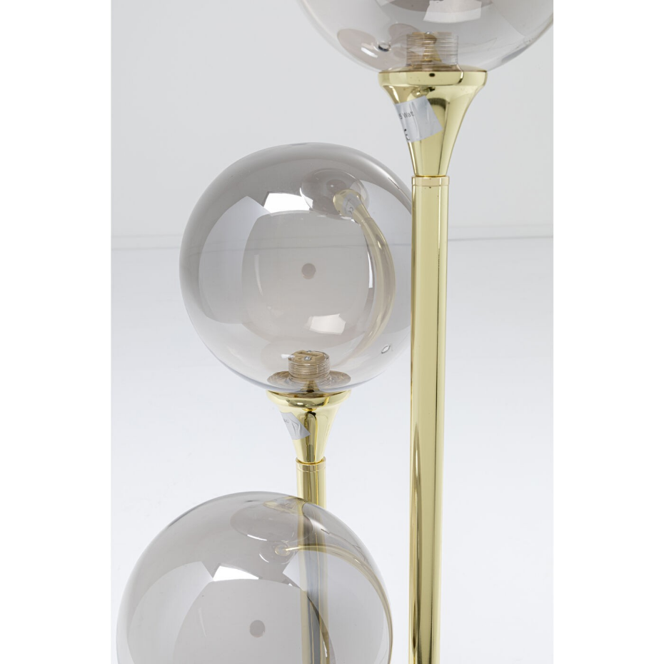 Lampadaire en verre et acier 83cm, AL CAPONE