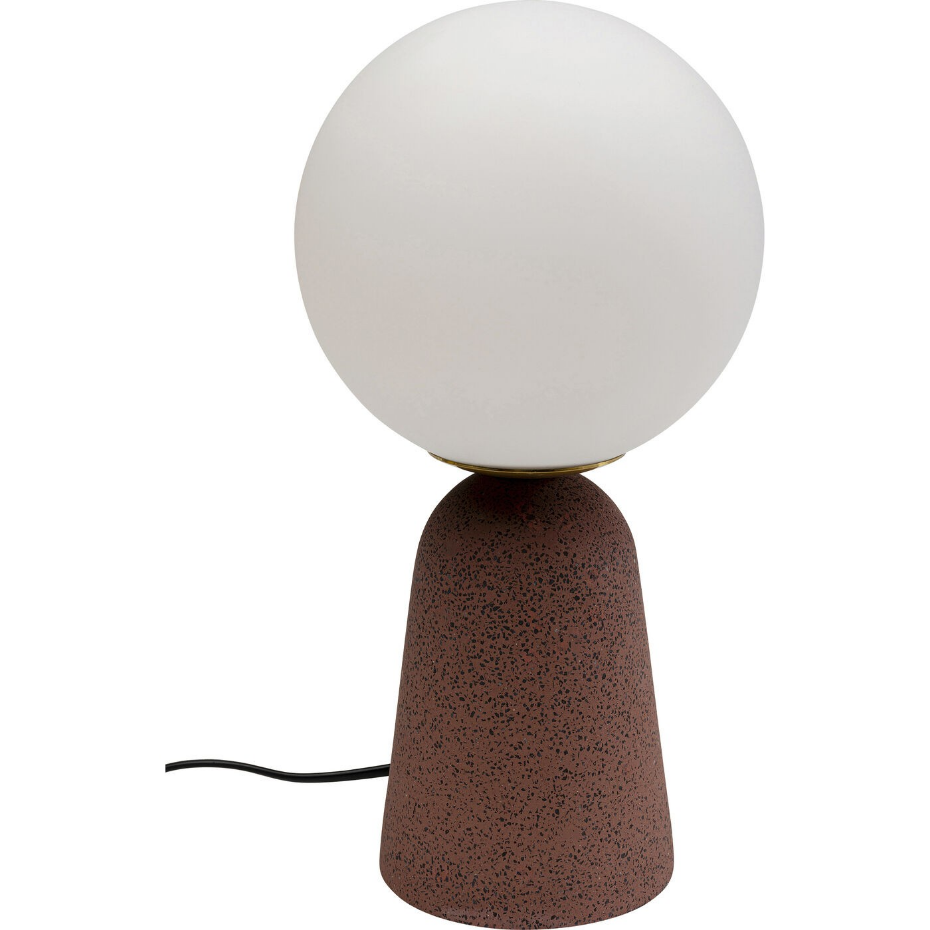 Lampe en verre et ciment, BOLLIE