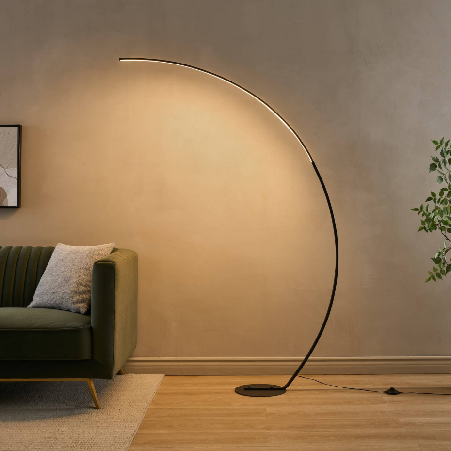 Lampadaire LED design incurvé - THALIA