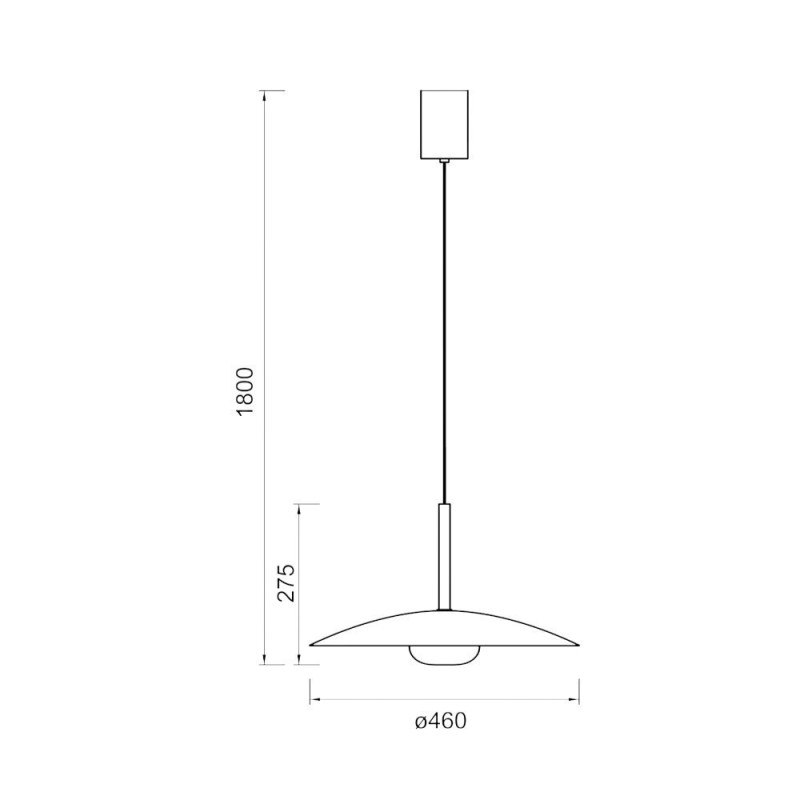Suspension cuisine blanche réglable à led LIDIA