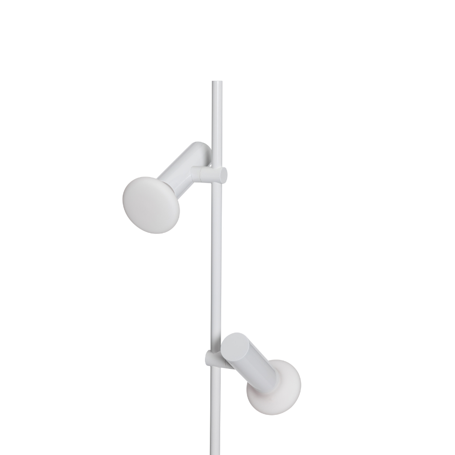 Lampe sur pied en verre et fer SET