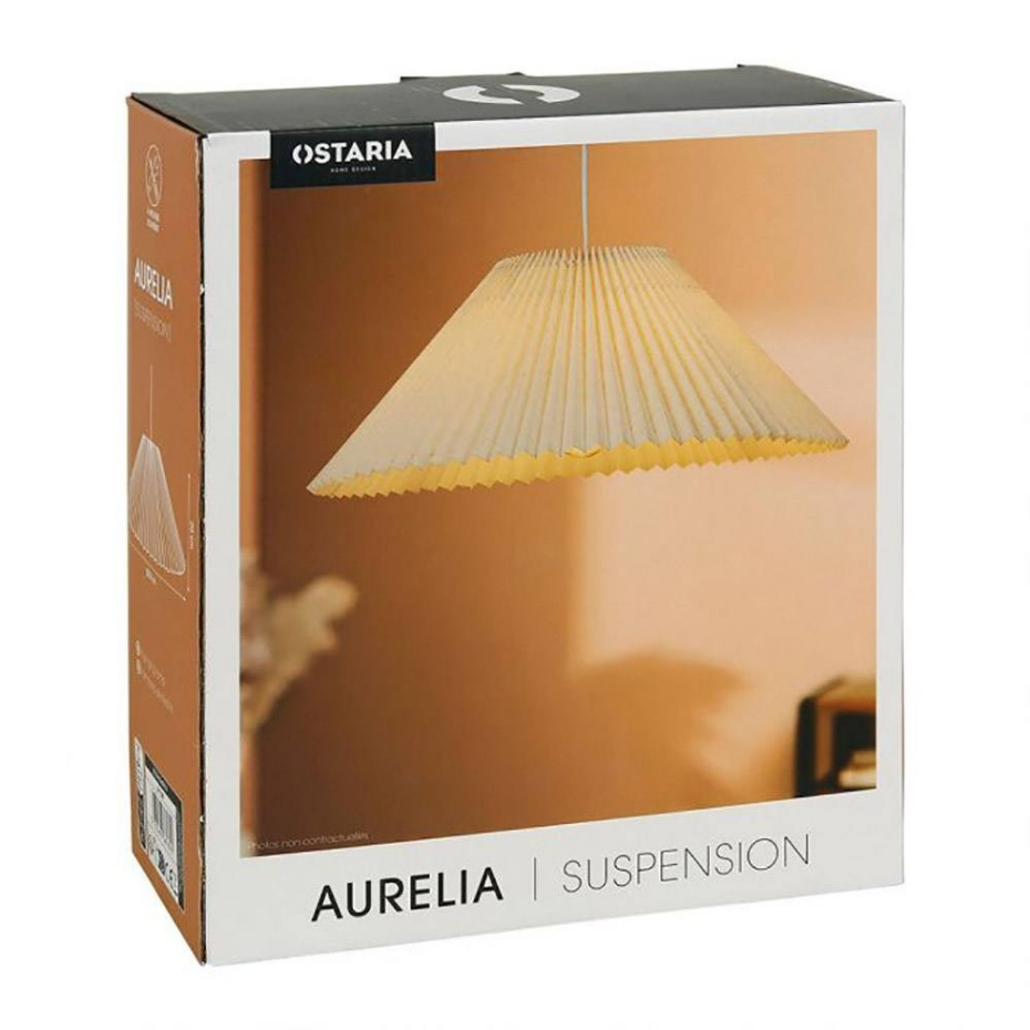 Suspension Métal Et Lin Aurélia Beige D52