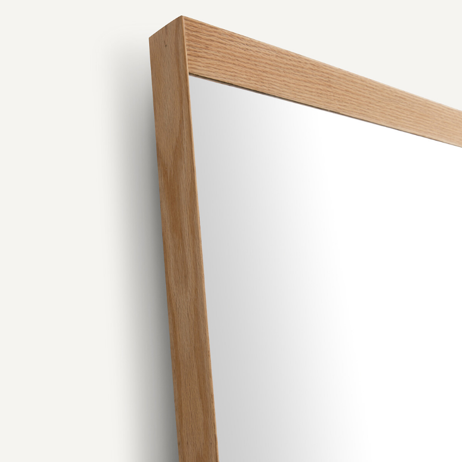 Miroir XXL chêne massif H200 cm, Andromède