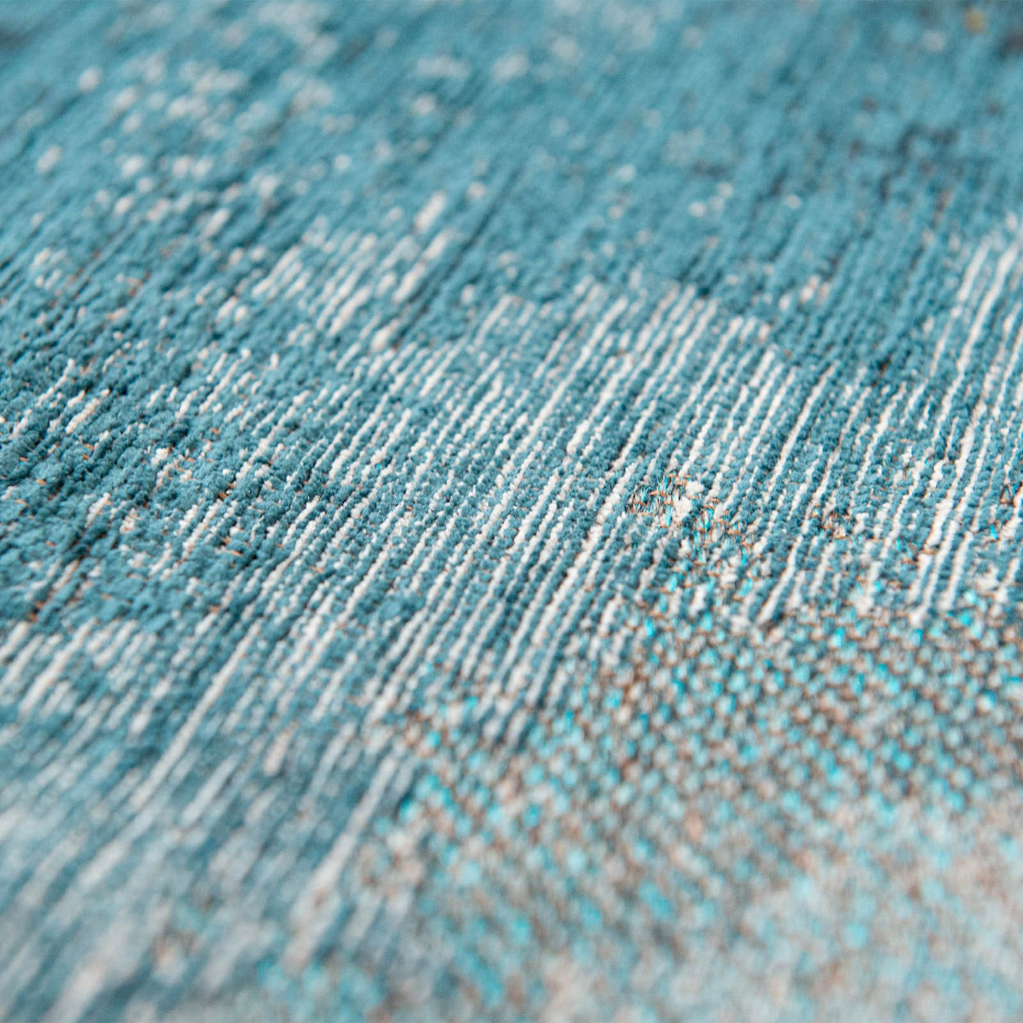 Tapis salon et chambre tissé plat BLUE MIRAGE