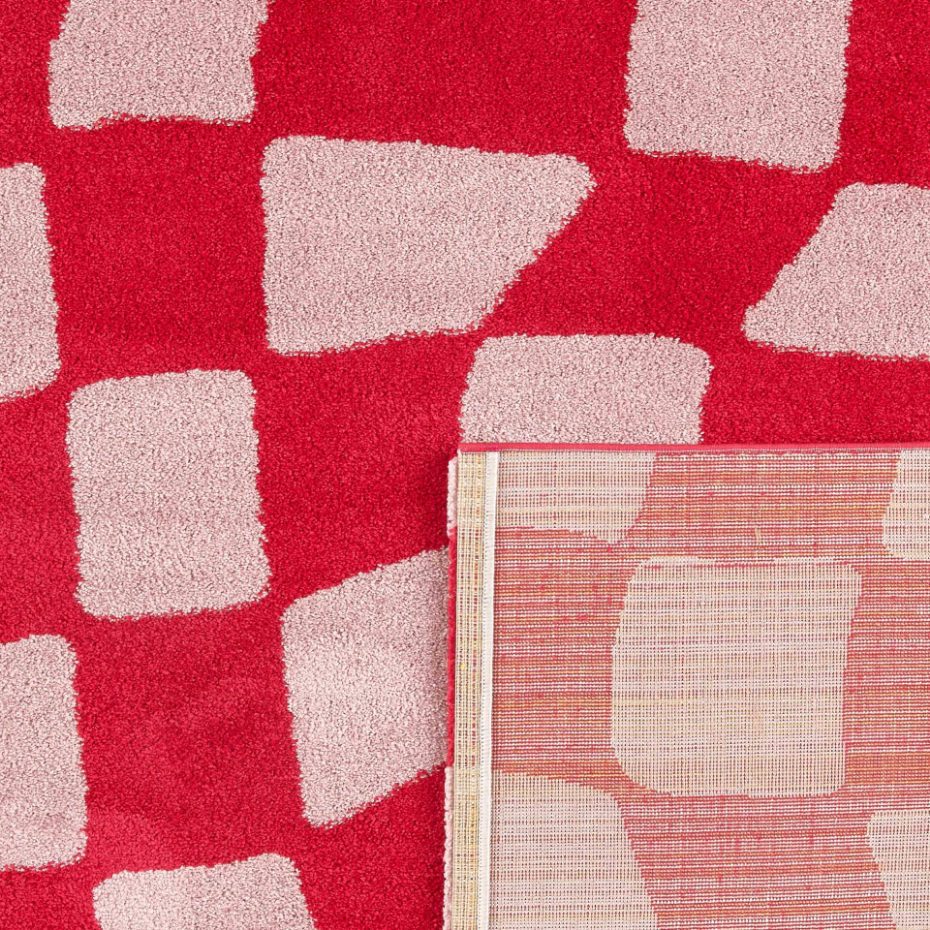 Tapis de salon vintage 70’s damier GROOVY