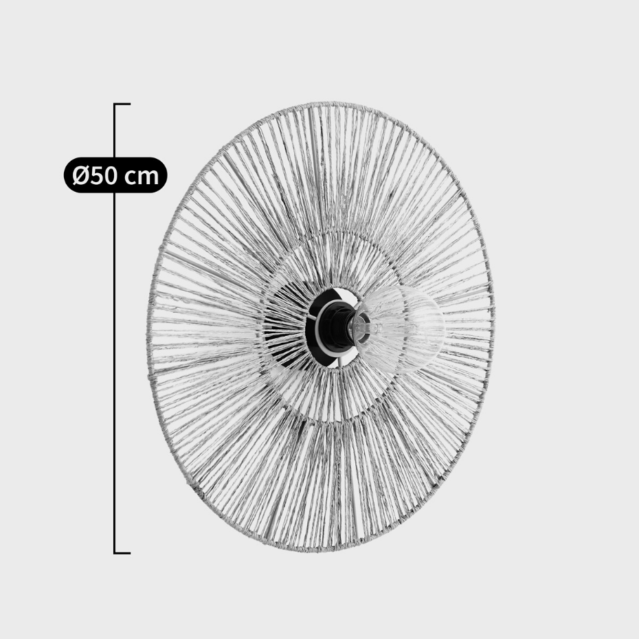Applique ou plafonnier, rond, diamètre 50 cm, YAKU