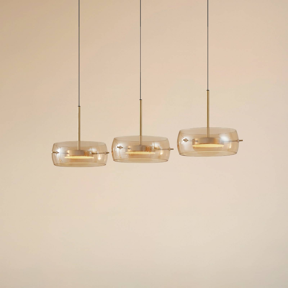 Suspension en verre moderneLED, Martis