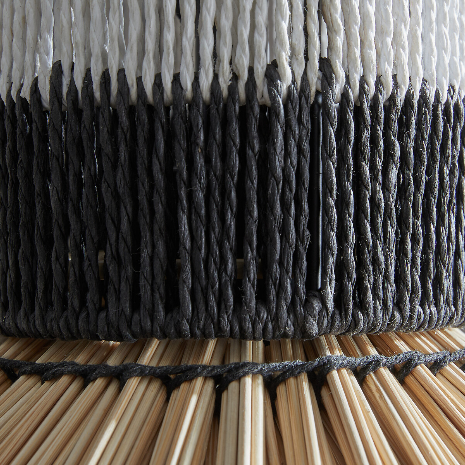 Suspension en papier tressé et bambou, Tribe