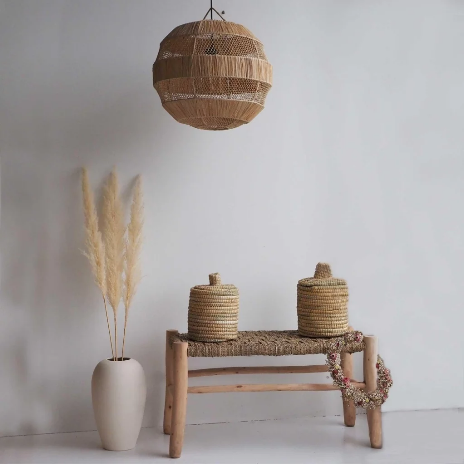 Suspension en raphia HONEY