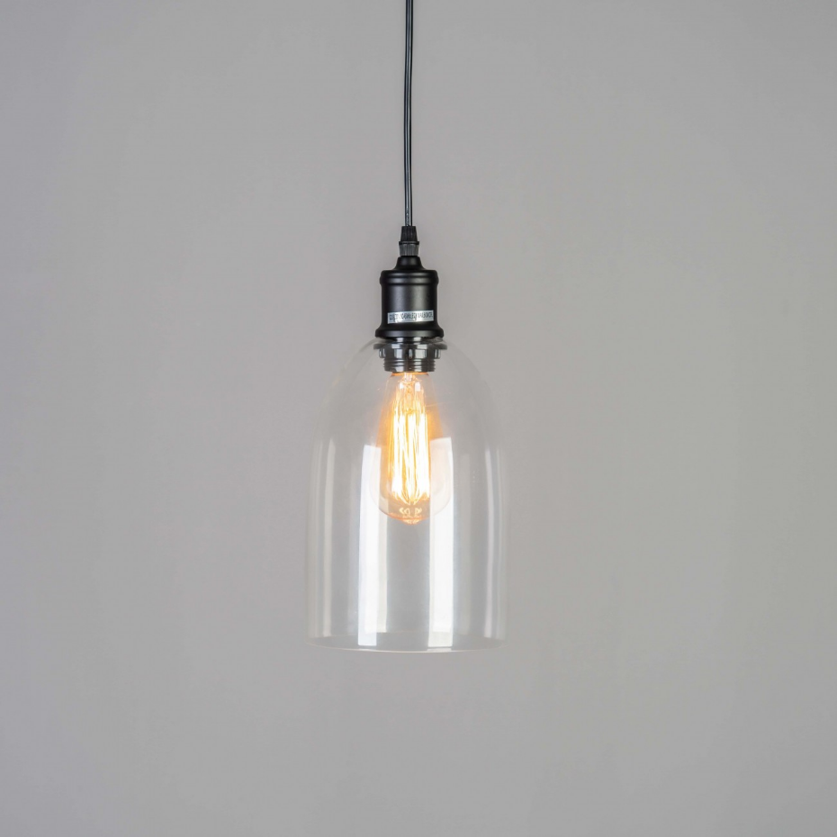 Suspension cloche verre transparent - GLORIA