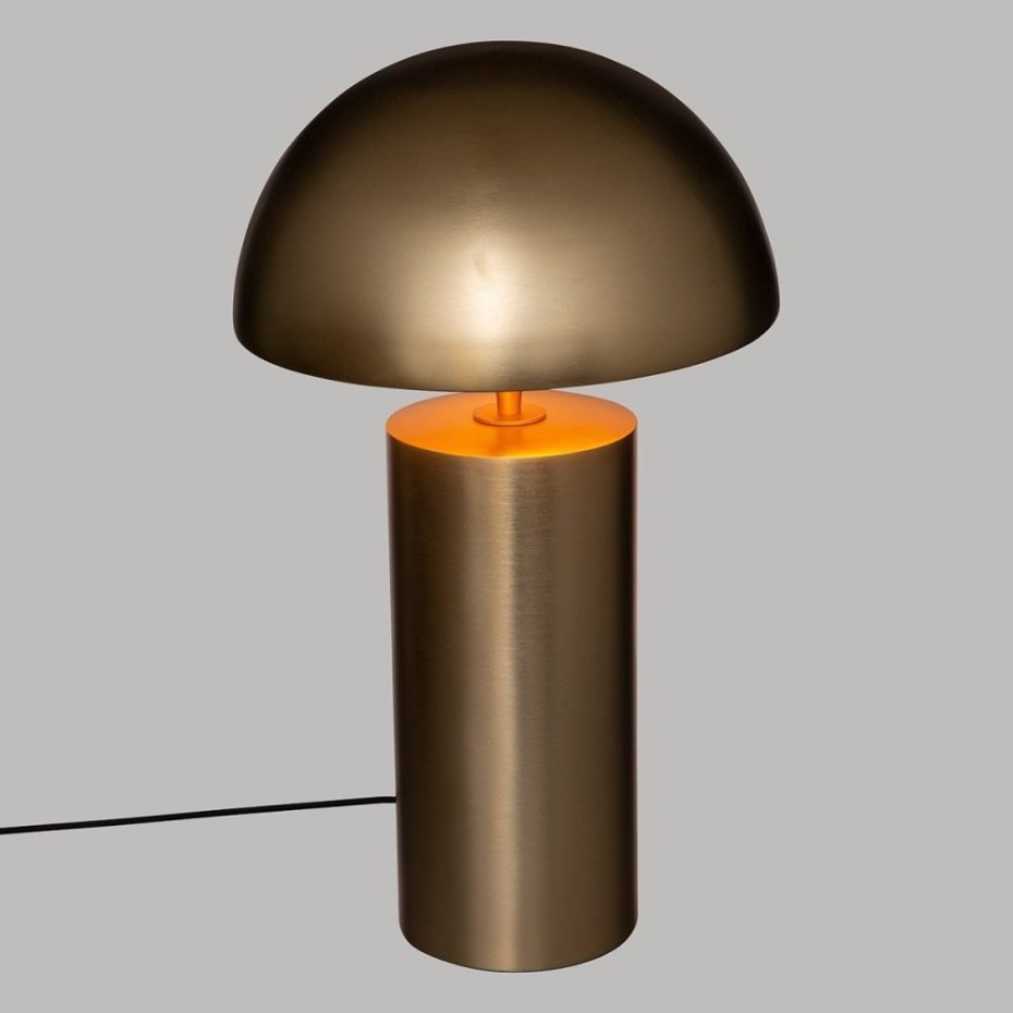 Lampe Cylindrique Champi Dorée H50