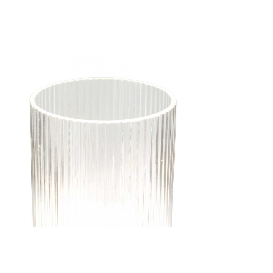 Lampe à poser en verre strié, CHARMY