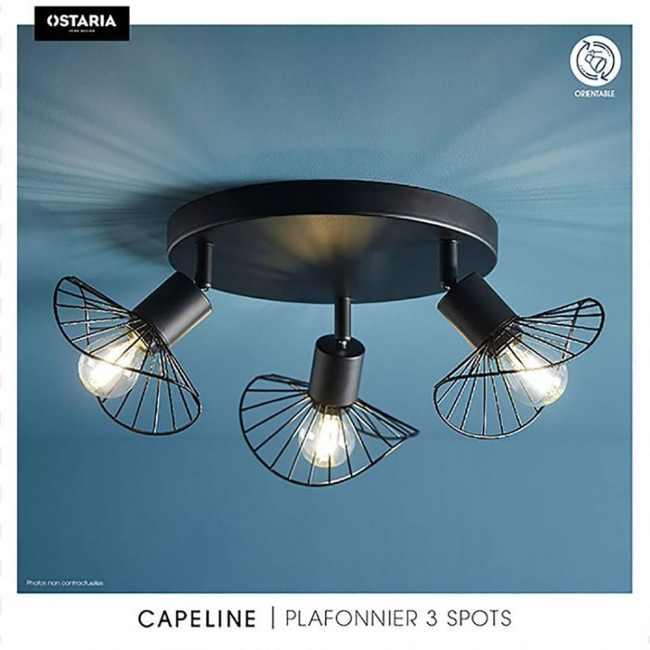 Plafonnier 3 spots Capeline
