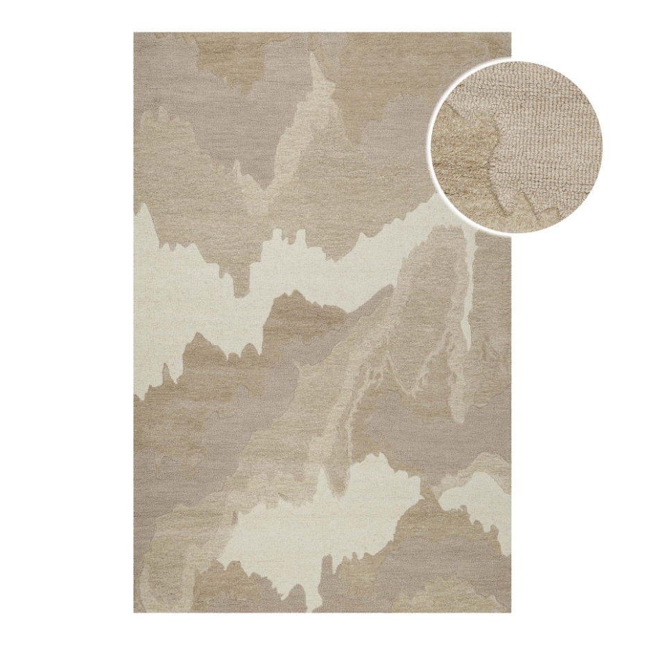 Tapis design en laine tufté main ,  CARLO