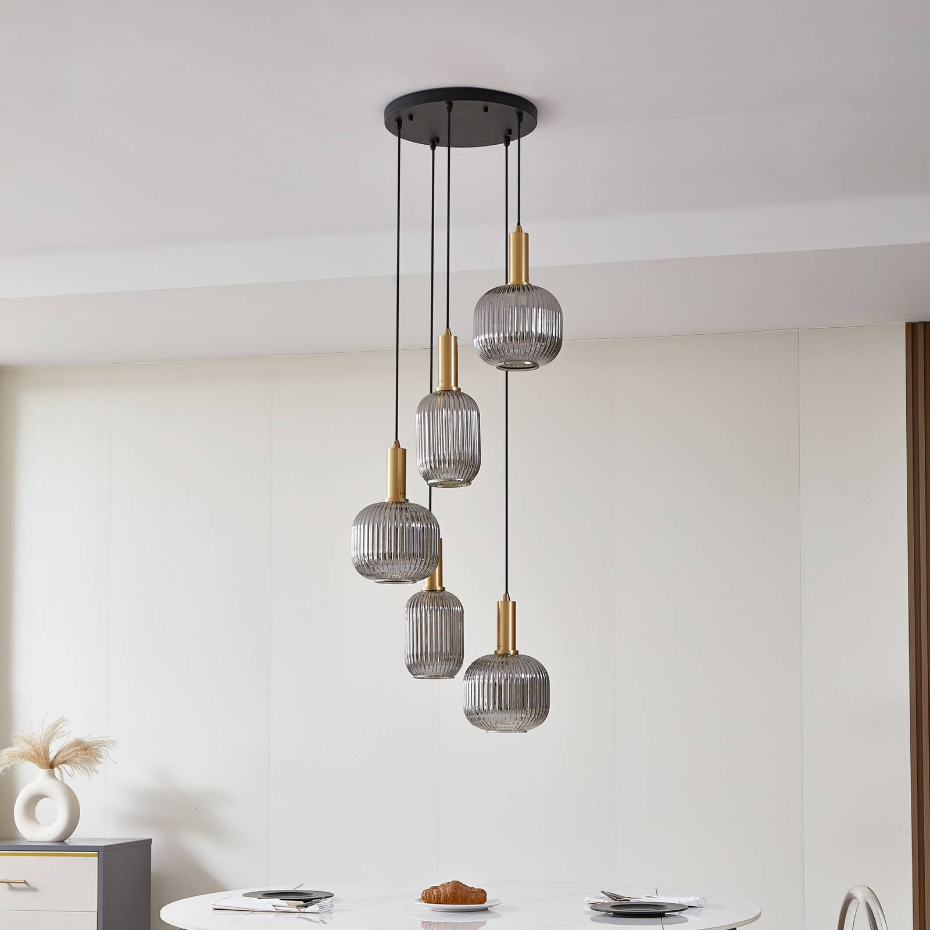 Suspension en verre vintage, Doroteo