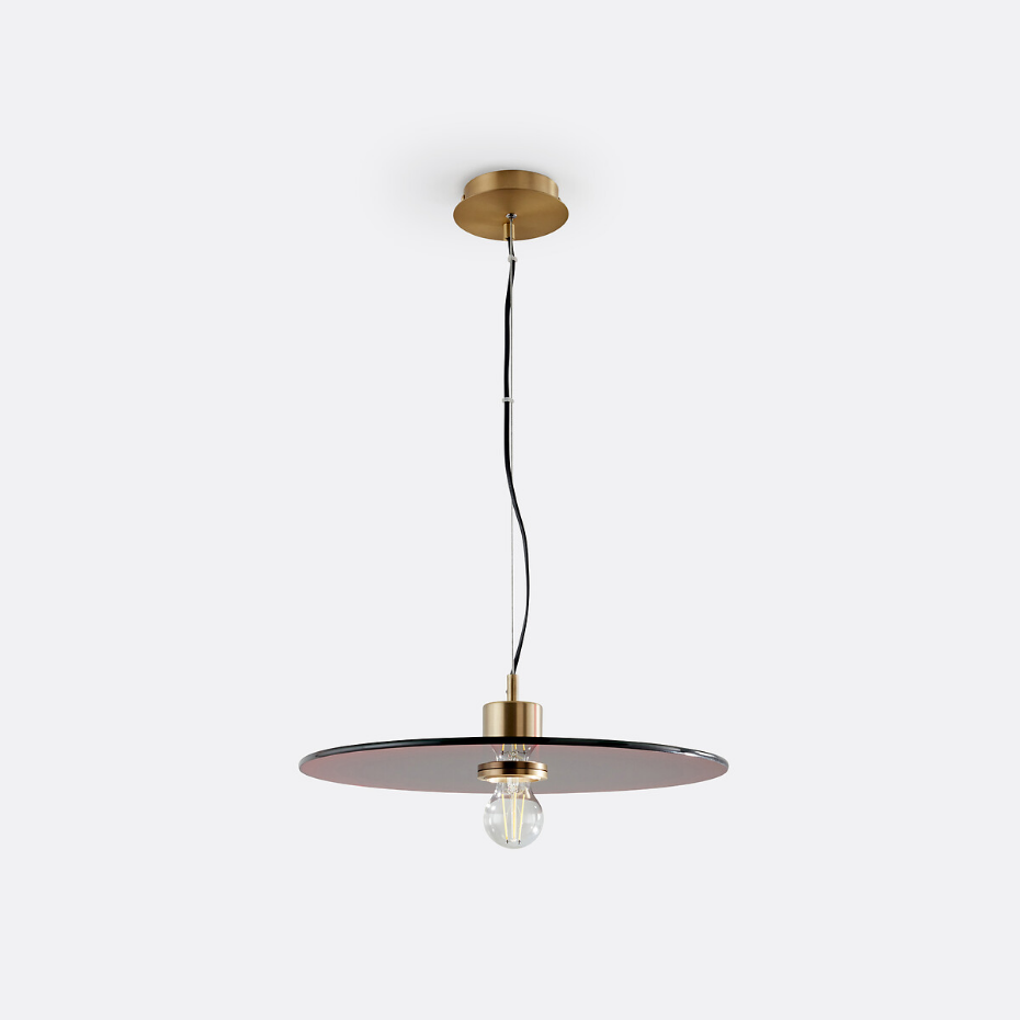 Suspension en verre coloré Ø42,5 cm, Mora