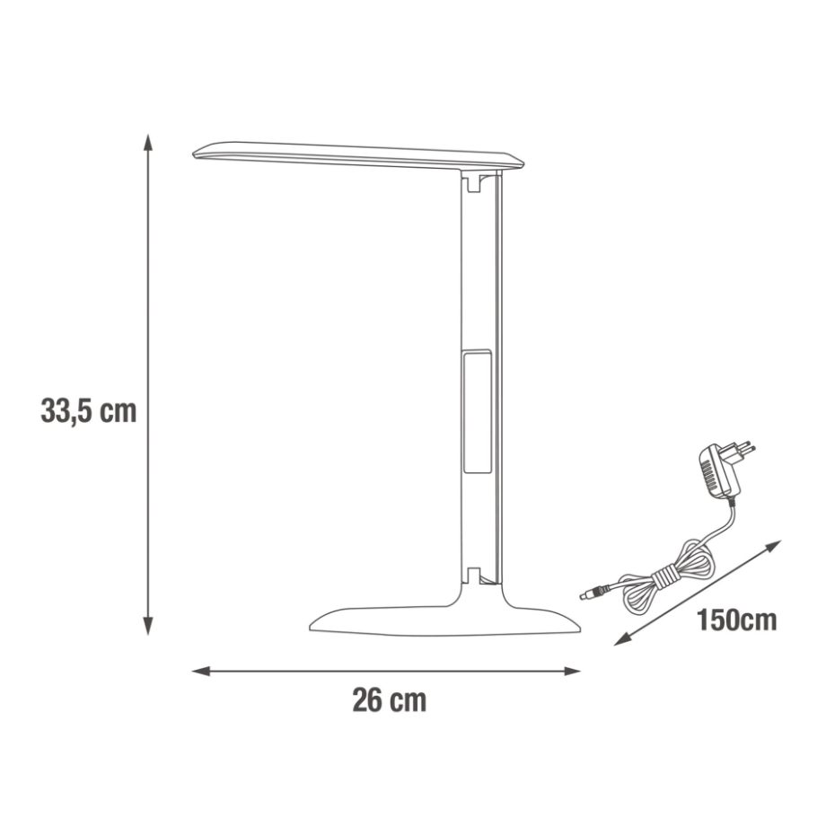 Lampe de bureau en plastique, ALEX