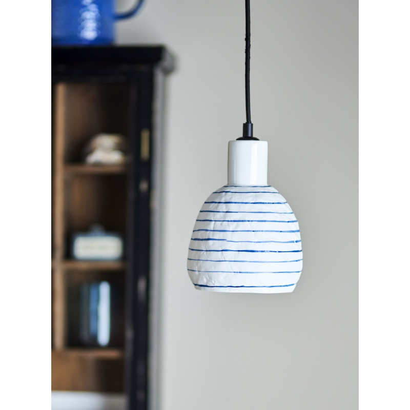 Petite suspension grès peint  Elga