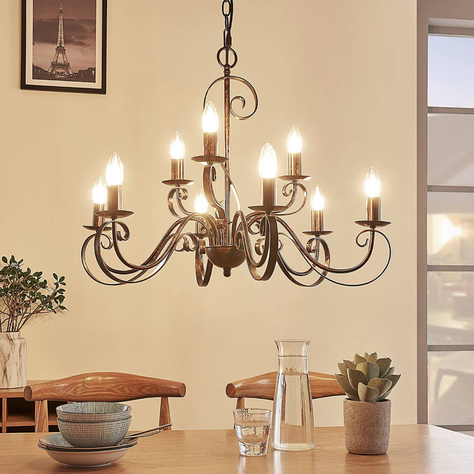 Lustre en métal traditionnel, Caleb