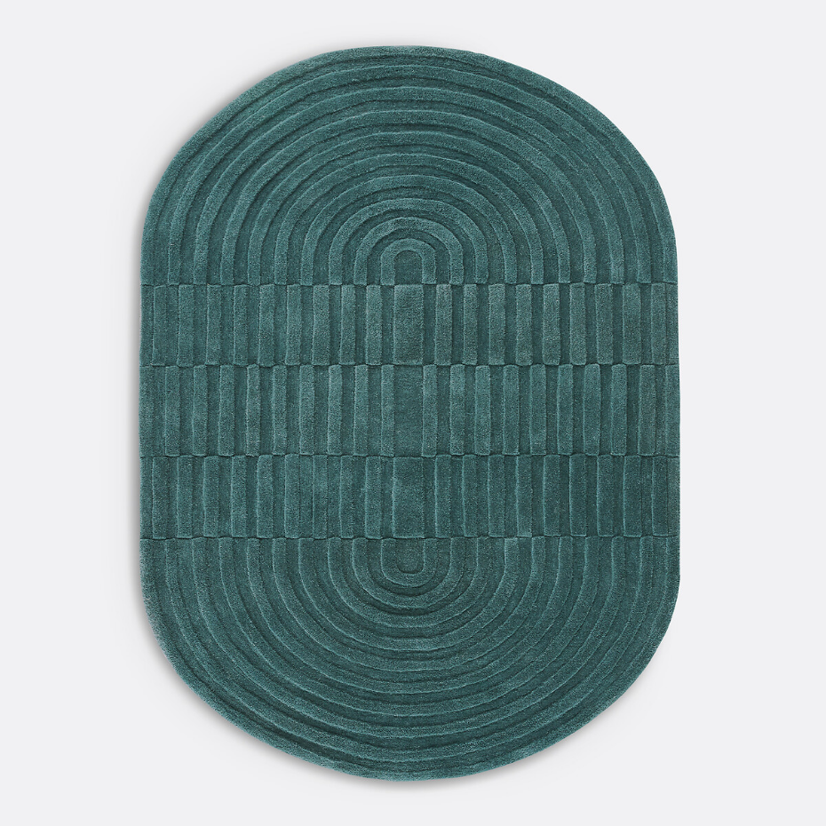 Tapis ovale en laine, Malko