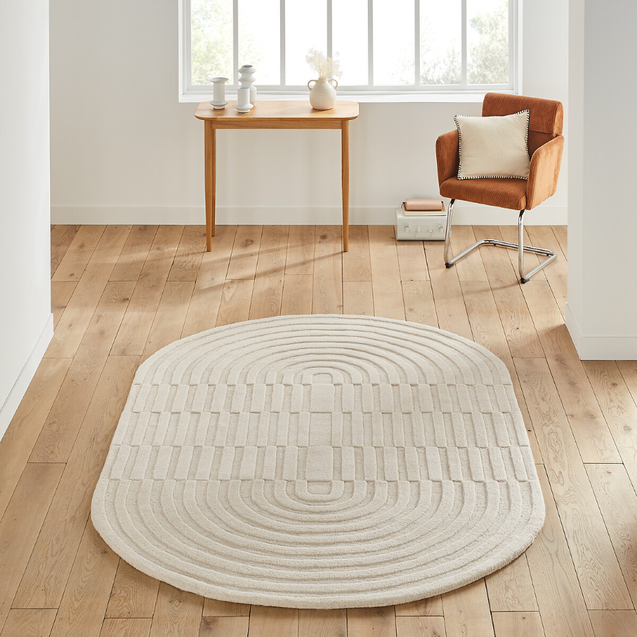 Tapis ovale en laine, Malko