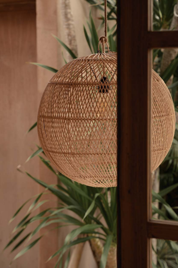 Suspension en rotin BUBBLE