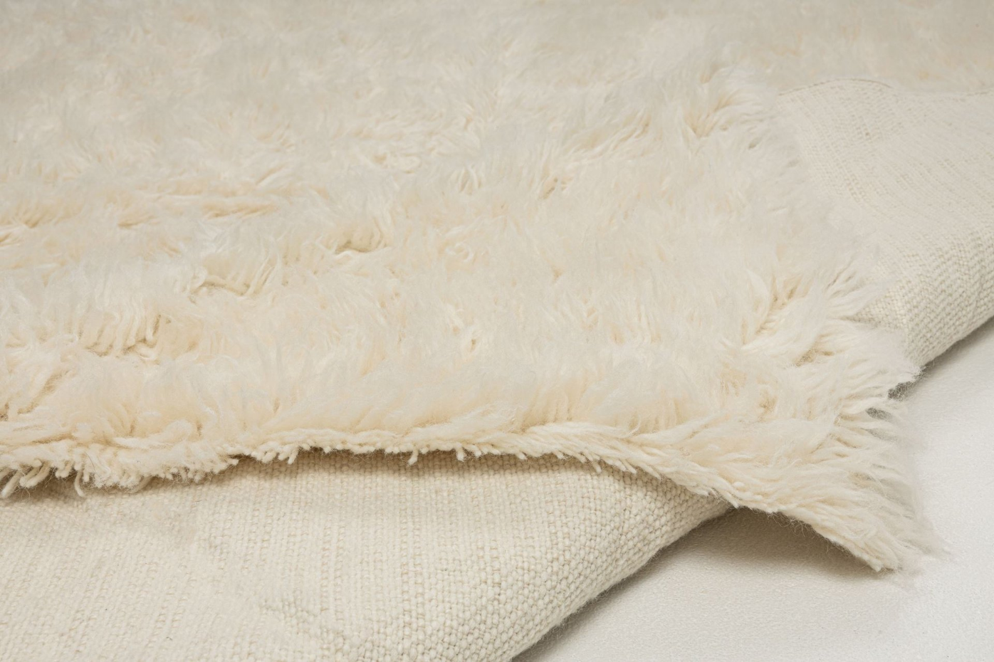 Tapis grec original flokati en laine tissé main - Flokos 1250