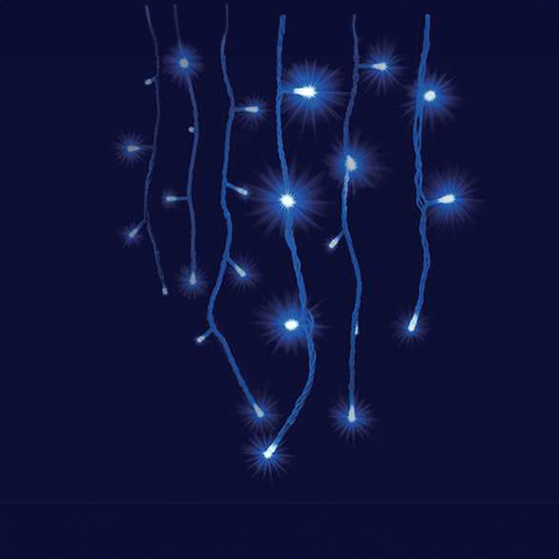 Guirlande Stalactite Lumineuse Extérieur 8m Bleu