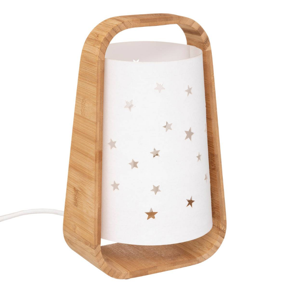 Lampe enfant bambou ÉTOILES