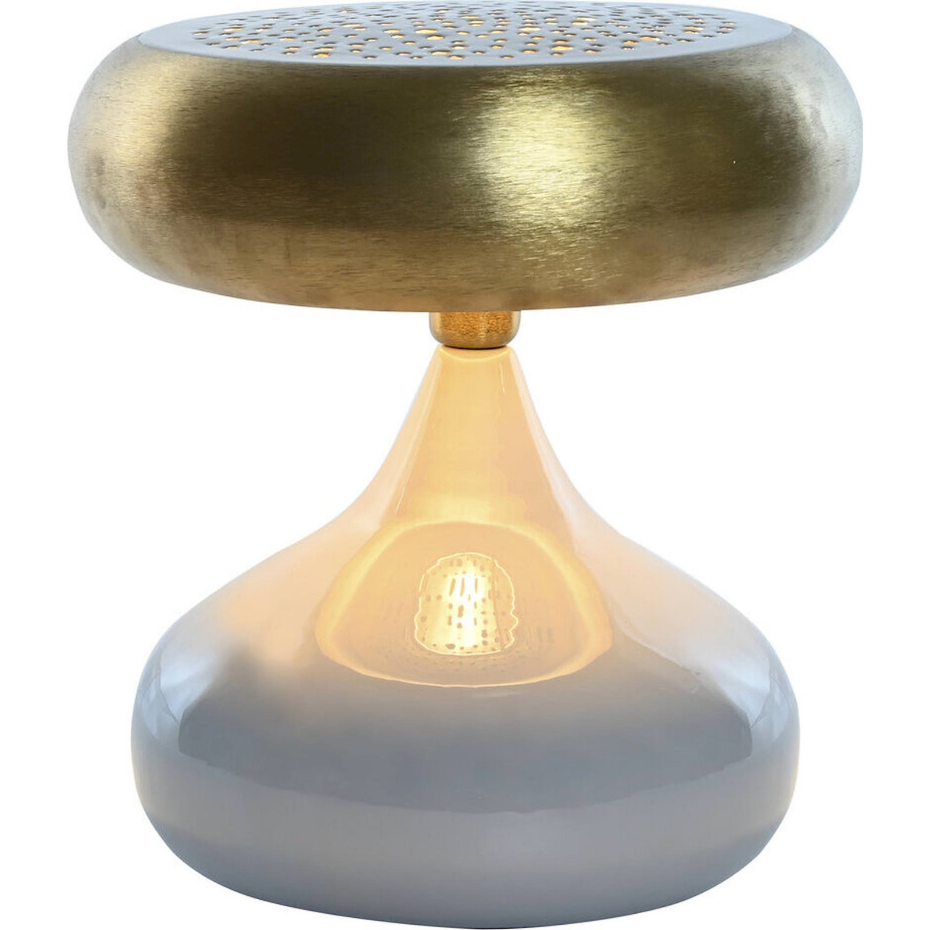 Lampe de table en métal rond Moderno
