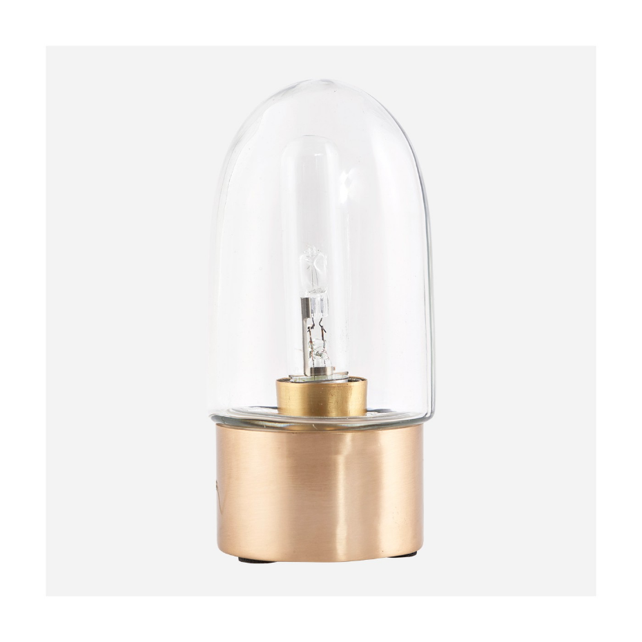 Lampe à poser laiton et verre Broad