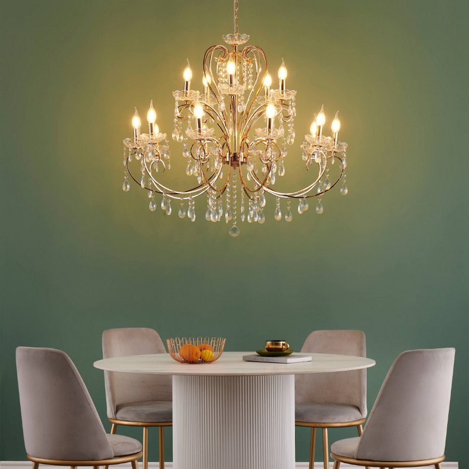 Magnifique lustre en cristal - PAVIA