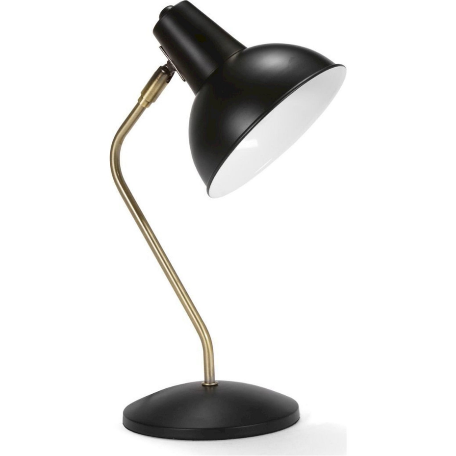 Lampe de bureau ronde en fer style industriel