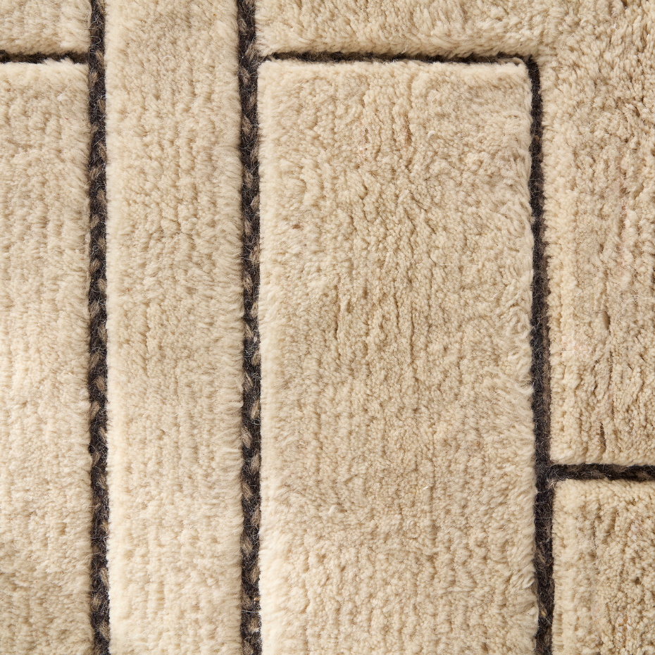 Tapis noué main, 93% laine, Stauro