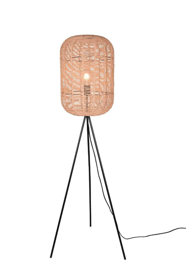 Lampadaire design en sisal bohème, RUNA