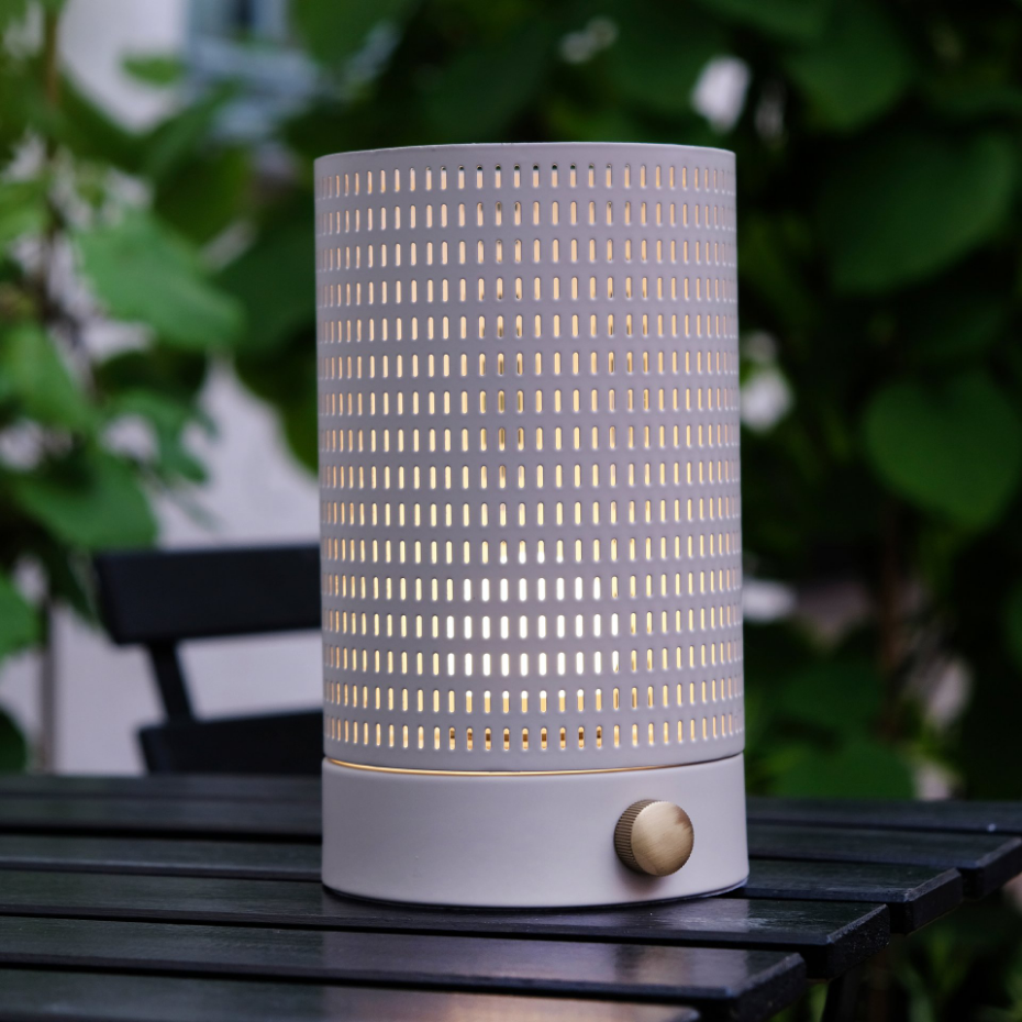 Lanterne noire/laiton MESH