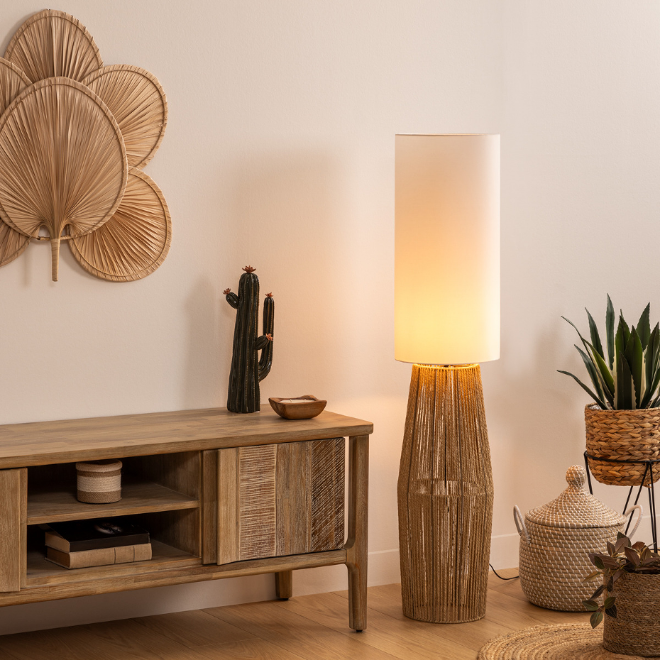 Lampadaire corde tressée AISSA