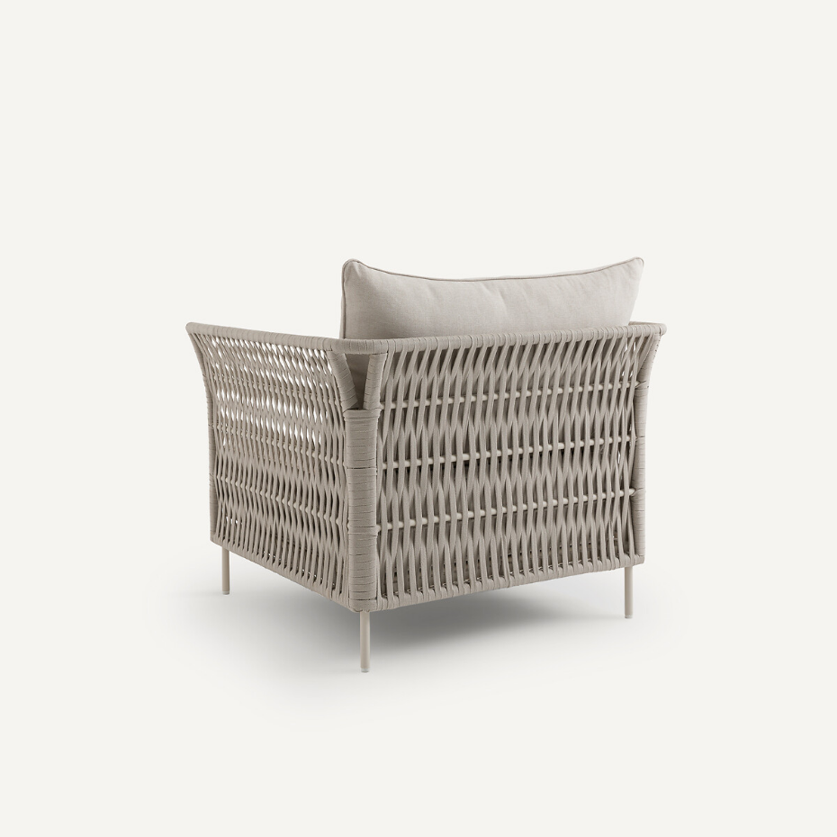 Fauteuil de jardin sangles tressées, Leandra