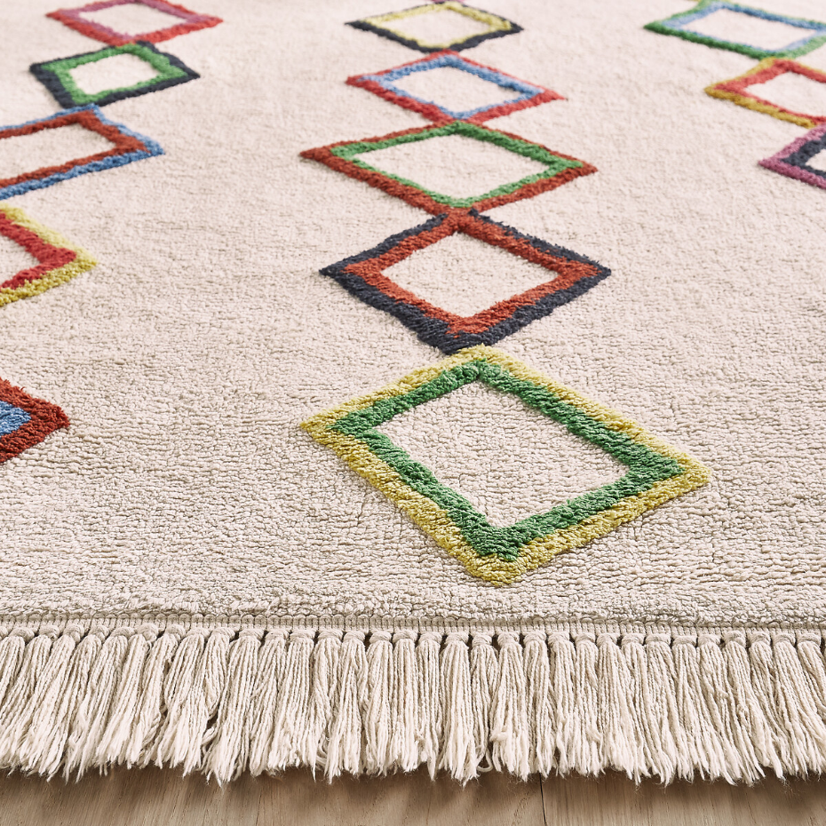 Tapis enfant coton bio style berbère, Dybala