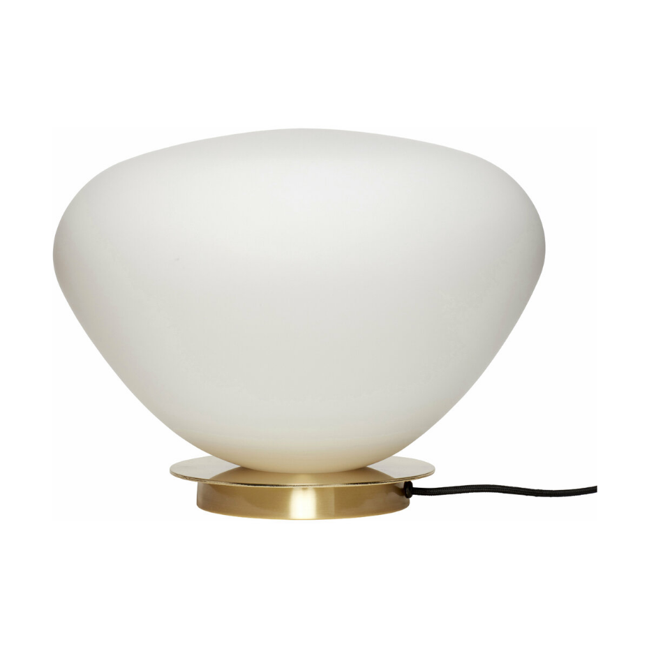 Lampe de table en fer et verre BEAN