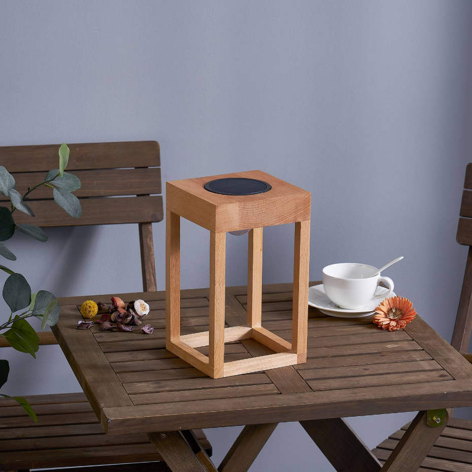 Lampe solaire extérieur en boisLED, Peransa