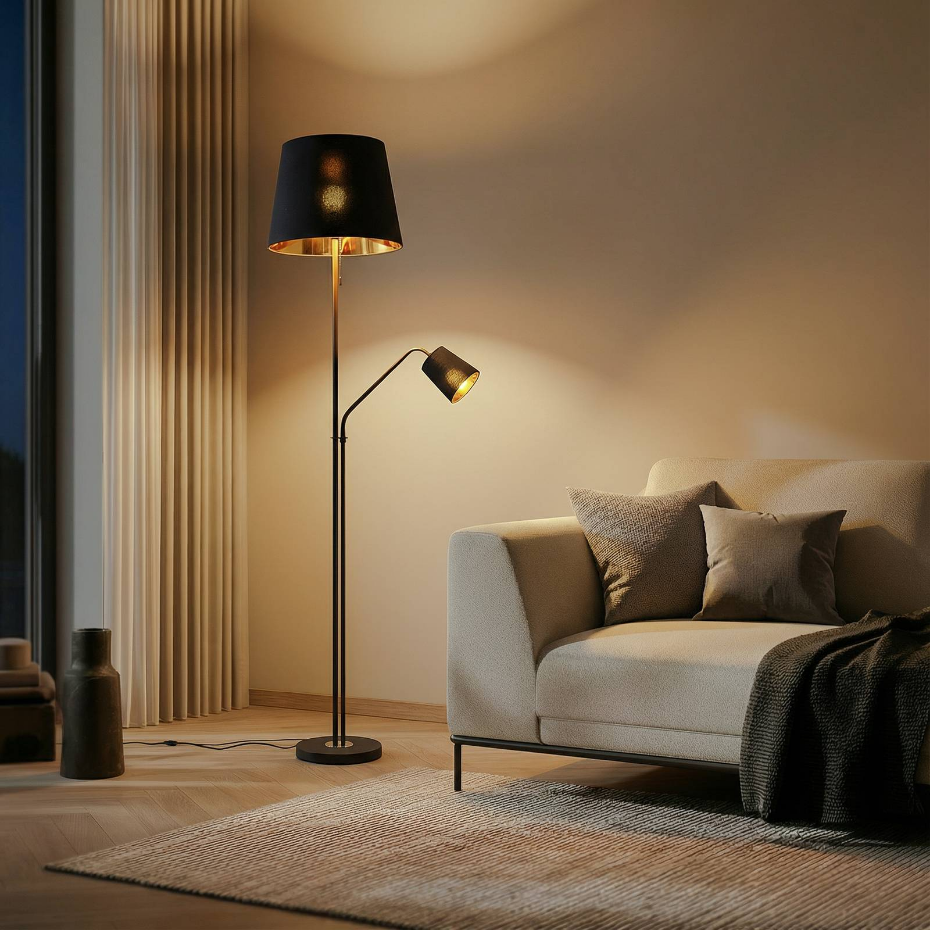 Lampadaire en métal moderne, Efalia