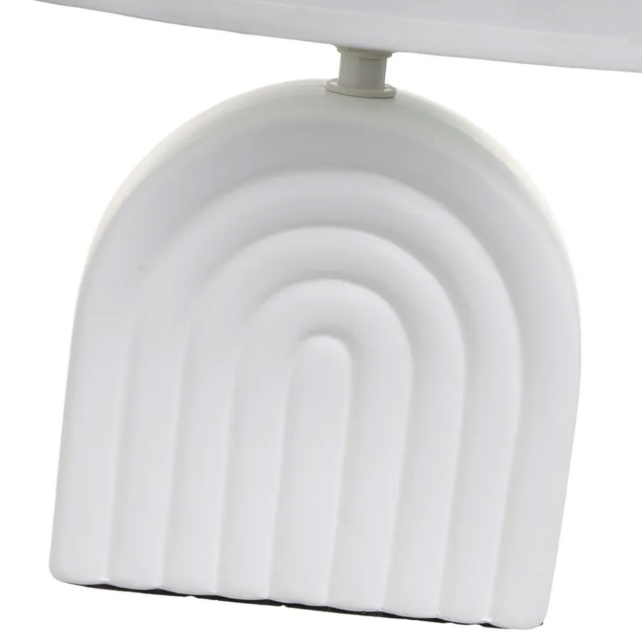 Lampe à poser céramique blanche 23x13x31cm