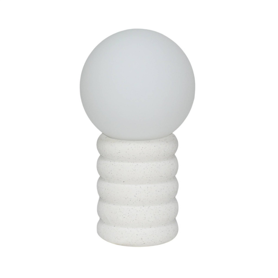 Lampe à poser intérieur céramique moucheté H 28cm ZOE