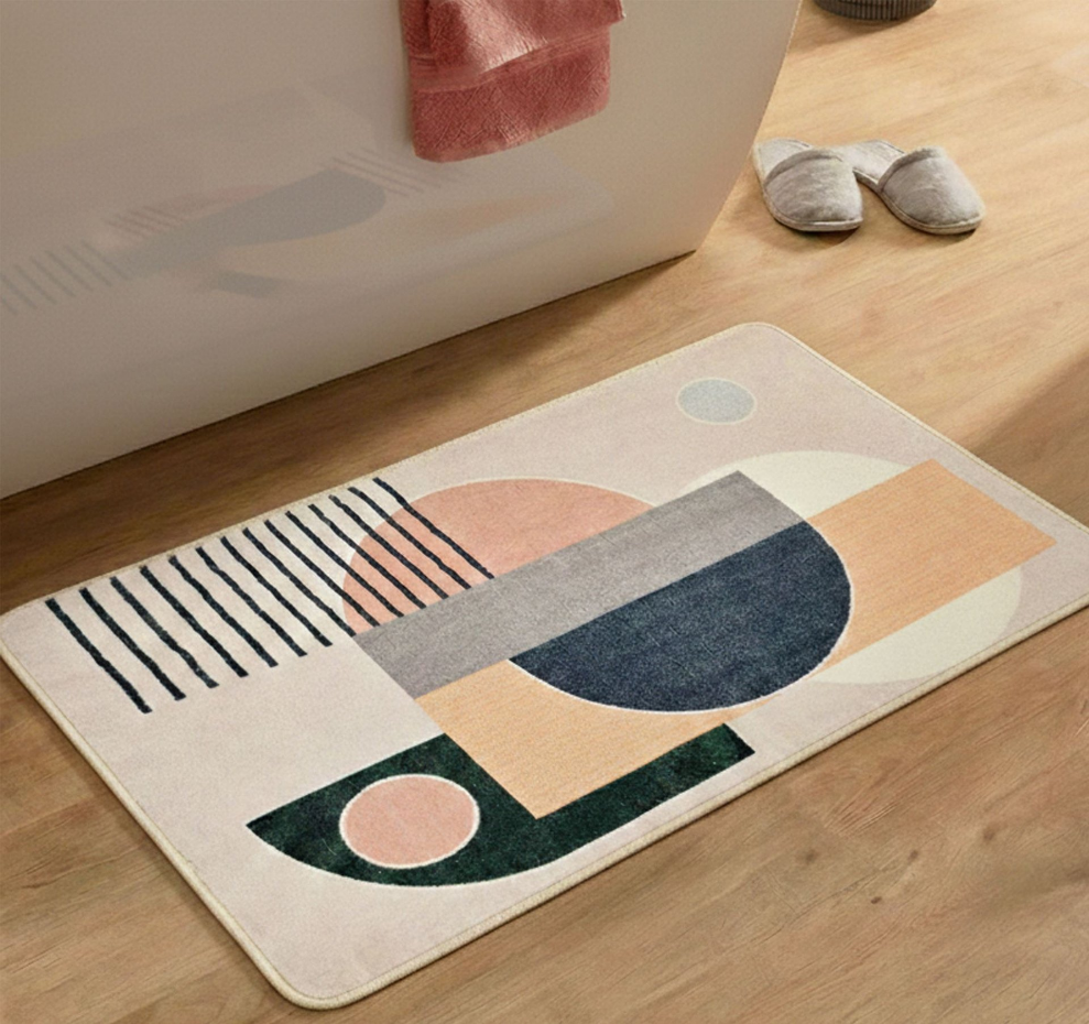 Tapis de bain imprimé doux - Aquata