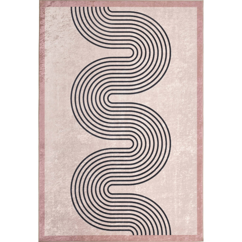 Tapis rectangulaire en polyester imprimé GREGE