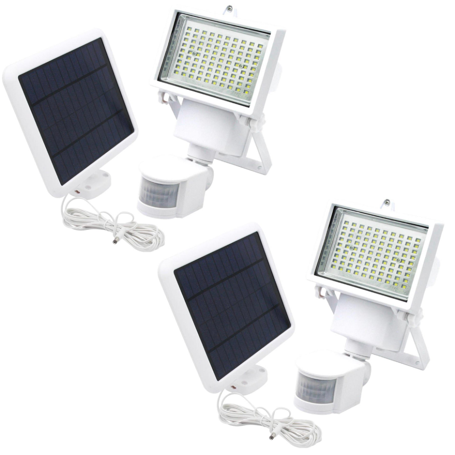 2 Projecteurs solaires sensor COOPER Noir 1000LM